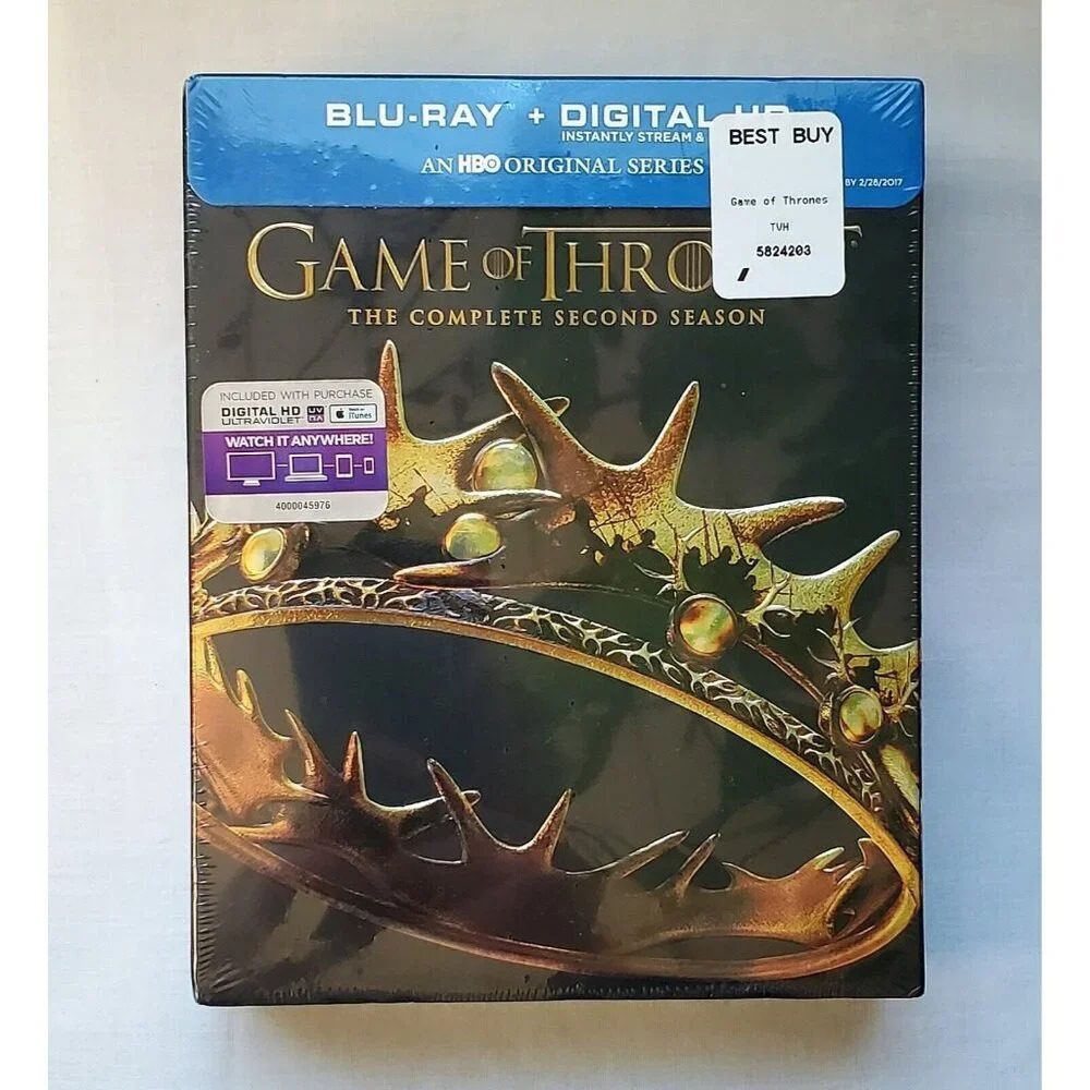Game of Thrones: The Complete Second Season (Blu-ray, 2012) SEALED NEW IN BOX - Picture 1 of 2